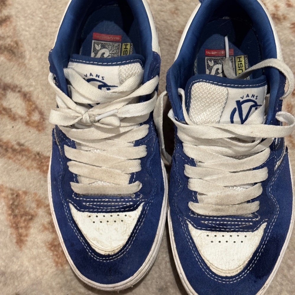 Vans Rowan 2  Blue and White Sneakers
